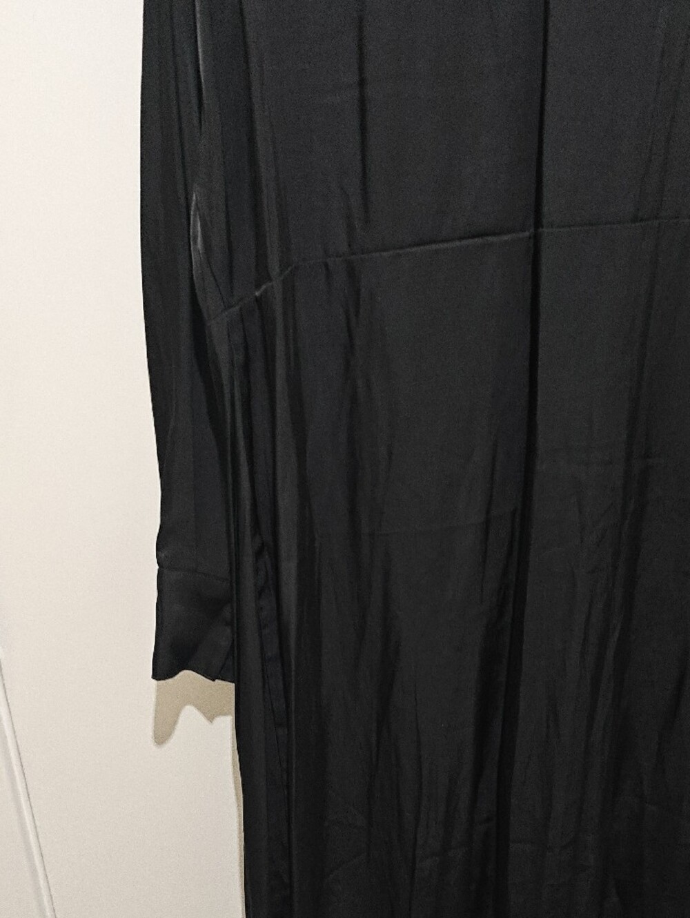 H&M Black Long Sleeve Wrap-Style Dress - Picture 7 of 8